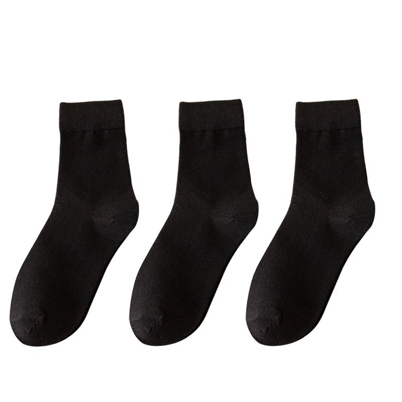 Socks women's Cotton Solid Color Autumn Spring Soft Breathable Quick Pick Grocers